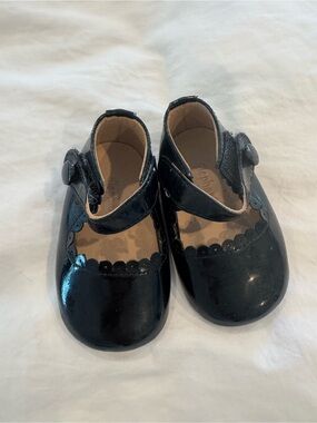 Elephantito Black Patent Mary Jane Shoes for Kids